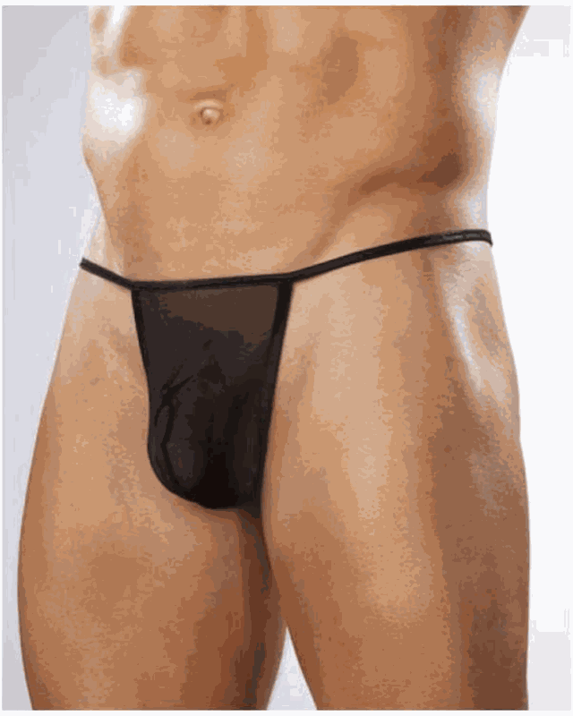 Fantezi Transparan Seksi Tül  Erkek String BC4600