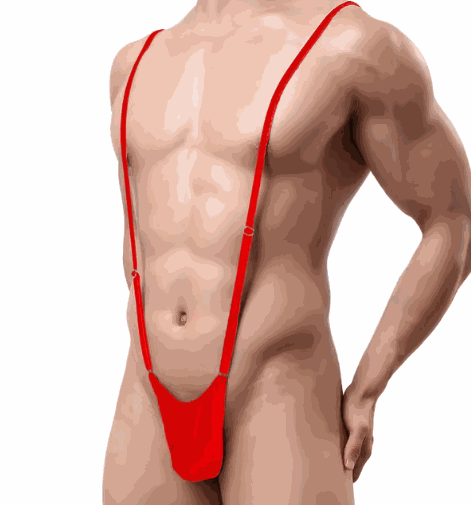Bacio Fantezi  Lastikli Kırmızı Erkek String - Tanga BC4615