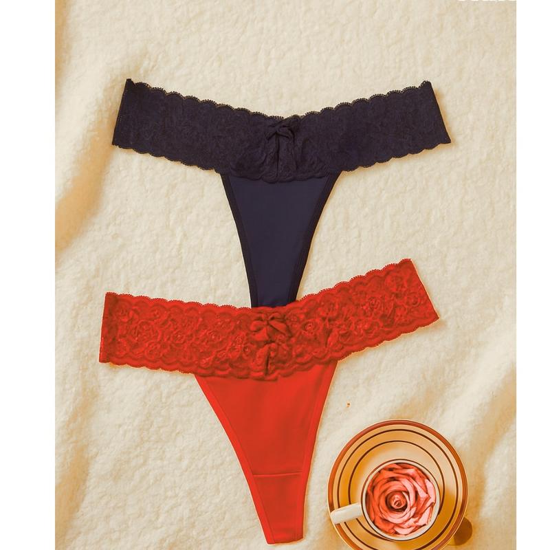 Kadın 2'li Dantelli Seksi Tanga BC0053