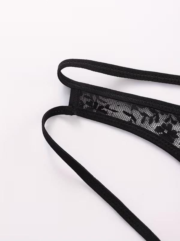 Seksi Dantelli Arkası Açık Seksi Siyah Erkek Külot BC4626