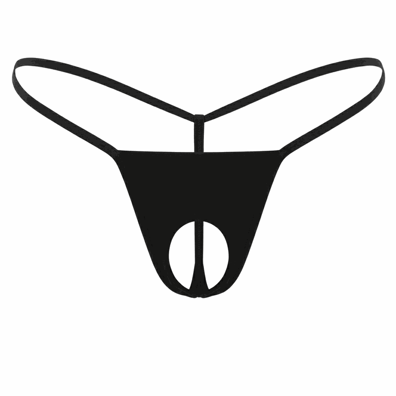Siyah Özel Bölgesi Açık Kadın String BC0056