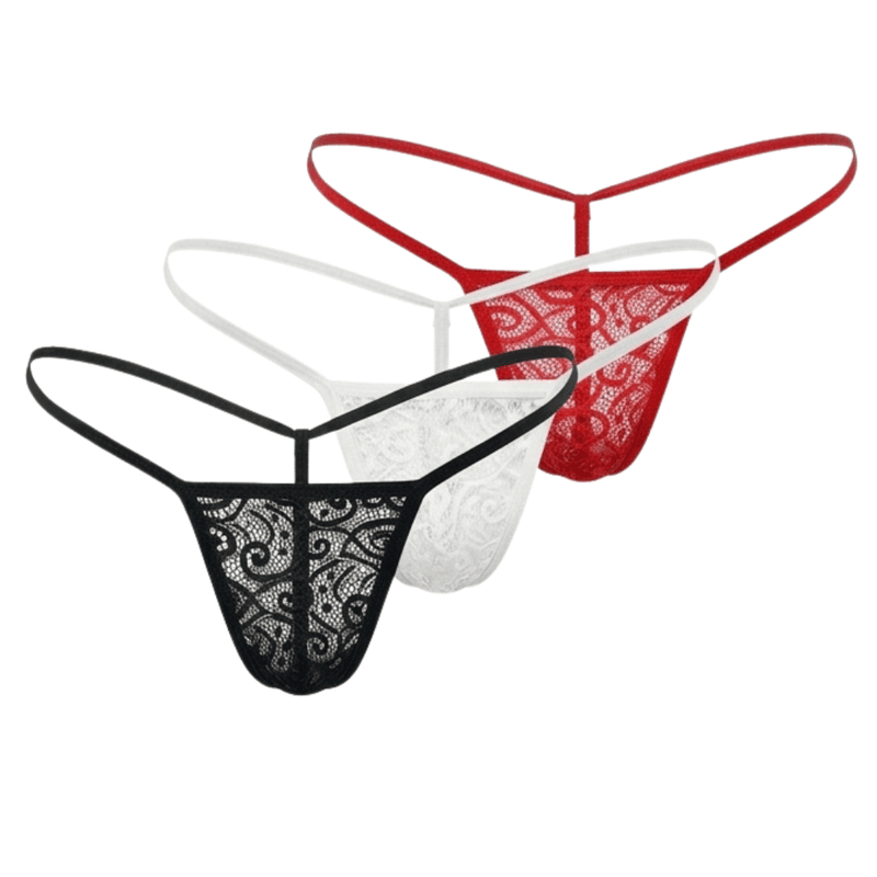 Kadın 3'lü Dantelli G - String BC0060