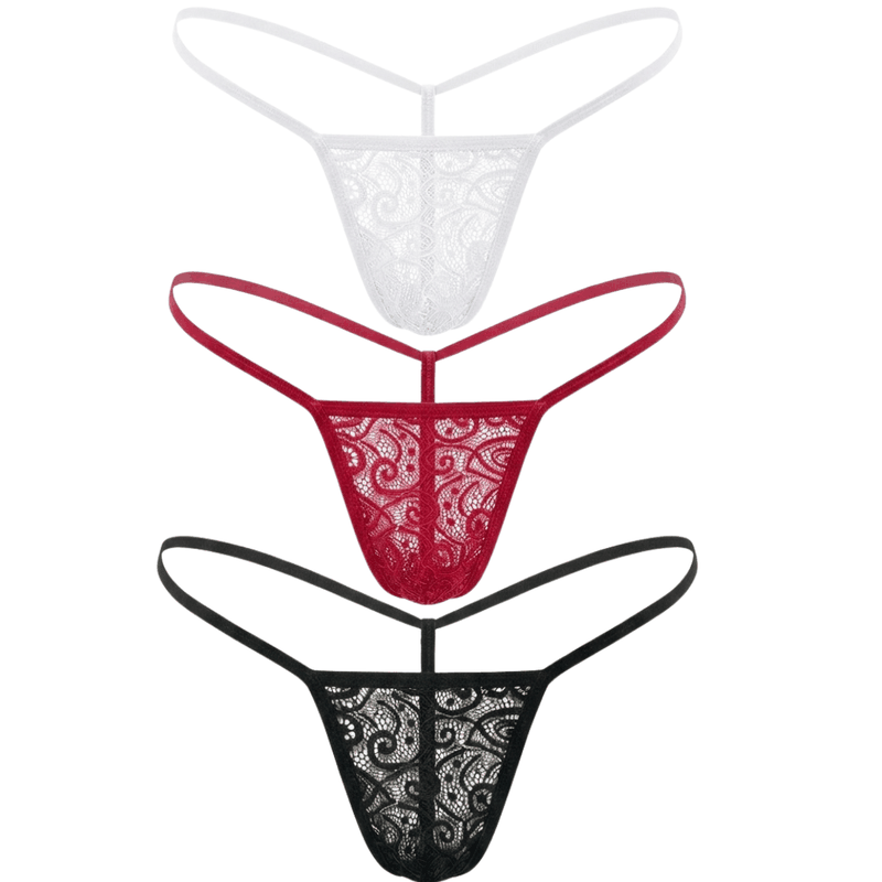 Kadın 3'lü Dantelli G - String BC0060