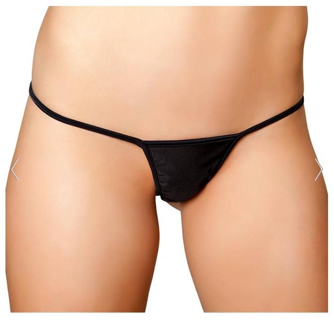 Bacio Fantezi Siyah Lame String Tanga BC1288