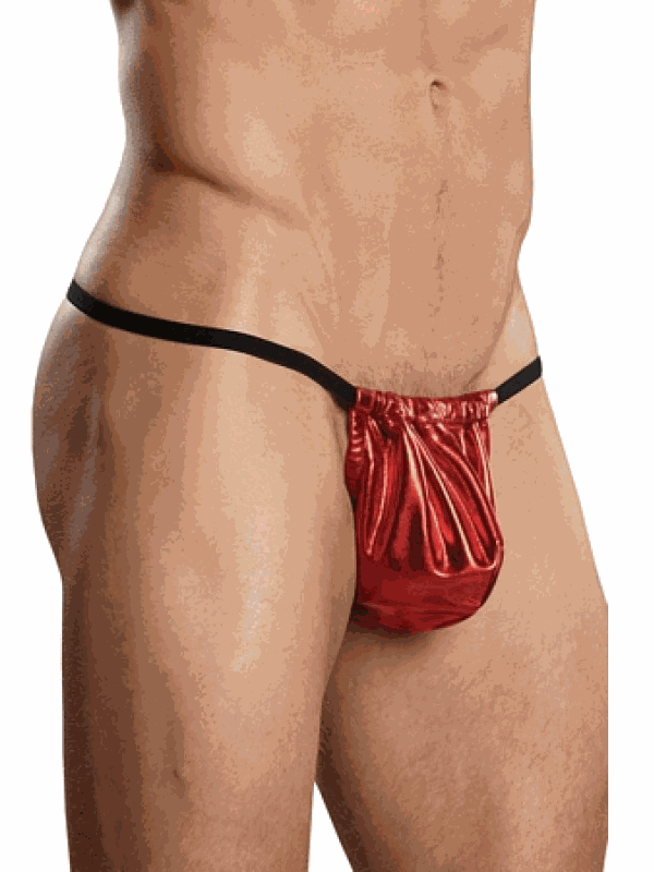 Tegan Fantazi Kımızı Lame Erkek String-Tanga TG274580