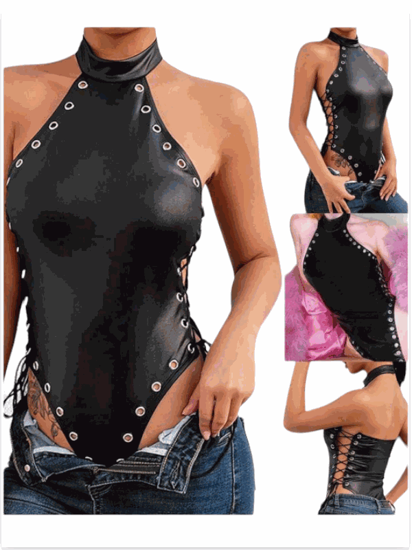 Tegan Fantezi Yanları Kuş Gözlü Yandan Bağlamalı Seksi Babydol TG275426