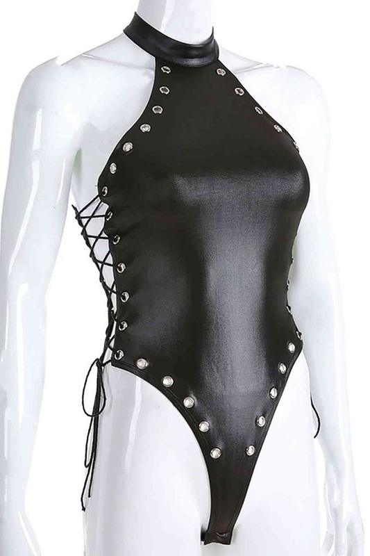 Tegan Fantezi Yanları Kuş Gözlü Yandan Bağlamalı Seksi Babydol TG275426